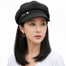 가발위드 뉴스보이 모자가발 단발 일체형 가발 스트레이트 30cm 여성 데일리 M960, 1개, 블랙+네츄럴블랙