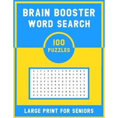 Brain Booster Word Search Large Print For Senior: 100 Various Word Search Book For Adults - Fun & Ch... Paperback, Independently Published