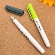 캘리그라피 만년필 카트리지 포함 2개 선물용펜 손글씨 드로잉펜, 랜덤