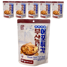 한진식품 오리지널 부산 어포튀각, 6개, 28g