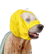 강아지 눈 귀보호 페이스 방수 헤어밴드, 1개, 옐로우