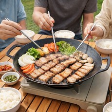 글라스락 7중코팅 인덕션 모든 열원 사용가능 그리들팬, 1개, 39cm