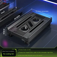 BEISHI 조절식 컴퓨터 CPU 홀더 (RGB 쿨링 팬 방열 기능 포함) 게이머용 모바일 PC 타워 스탠드, 03 No Fan