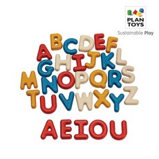 플랜토이즈 원목장난감 교육놀이 대문자 알파벳 5406, 상세설명 참조, 1개