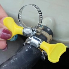 Adjustable Stainless Steel Pipe Clips 16 25mm Hose Worm Gear Tools Faucet Water Hardware, 01 10PCS