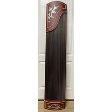 163CM 古箏 21弦 (1年保固）鑲嵌花鳥彩貝 紅檀木色 古箏 一級桐木古箏 實木古箏 贈全配件, 1個
