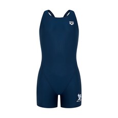 아레나 솔리드 베이직 레이서백 2부 반신 생존수영 키트 초등 키즈 여아동 실내수영복 A5FG1PG31