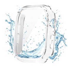 더조은셀러 워터디펜스 강화유리 방수 케이스 애플워치 호환, 투명