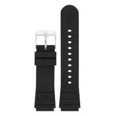 Luminox - 정품 시계 밴드 FPX.3000.21Q.2.K 스트랩 교체 21mm 블랙 고무 스틸 버클 네이비 씰 시리즈 3000용 남성용, For Luminox Series: 3000, 블랙 고무 밴드 - 21mm