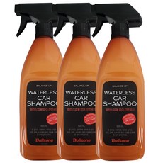불스원 밸런스 업 물없이간편세차 워터리스 카샴푸 세정 광택 코팅, 600ml, 3개