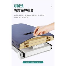 LAMRCO 衣櫃旋轉燙衣板 可摺疊隱藏式熨衣台 阻尼緩衝, 更換布套*2