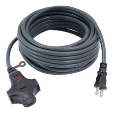 TRENY 2.0mm/u00b2雙絕緣動力過載延長軟線-15米(灰色), 1個
