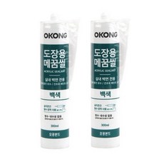 오공 도장용 메꿈씰 실란트 백색 300ml, 2개