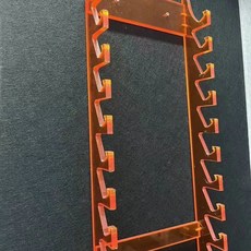 드럼스틱 거치대 벽걸이 꽂이 투명 보관대 선반 북채 수납, 오렌지, 오렌지 드럼 스틱 스탠드