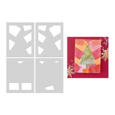 Hero Arts Very Merry Collection의 SA310 컬러 레이어링 트리 스텐실, Hero Arts Very Merry Collectio