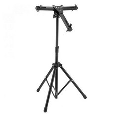 타악기 소품 알루미늄 합금 조절 접이식 바닥 드럼 패드 스탠드 홀더 10 - 12 인치 덤 연습 훈련용, 1개