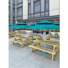 테이블벤치 편의점테이블 야외테이블세트 테라스 철제 탁자, 120x55x70 탄화