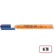 스테들러)고체형광펜264, 6개, 주황(ND518112)