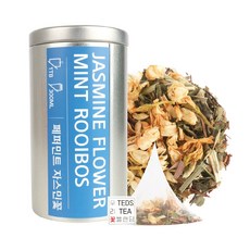 자스민꽃차 페퍼민트차 티백형 꽃차 허브차 블랜딩차, 12g, 12개입