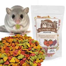 도치퀸 과일펠렛 피그미다람쥐 사료 클로버 모양, 1개, 50g