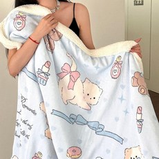 SHservice 눈사람담요 이불 산타 귀여운 캠핑 유니크, 고양이 선물