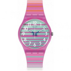 Swatch 스와치 ELECTRIFYING SUMMER Gent SO28P105 핑크 손목시계 선물추천 445660