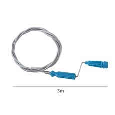 ZOZOFO 스프링 관통기 기구 배관 막힘 제거용 만능 화장실 하수구 뚫는 스프링 배수구 클리너 유연 와이어 청소기, 푸른 색