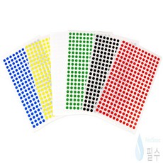 필수가게 칭찬스티커 지름5mm 7매 선호도조사, 검정, 7개, 검정