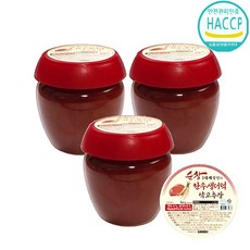 2대째장인의 순창 생더덕 한우 소고기볶음 약고추장 500g 3통 비빔밥 비빔국수 소스 양념, 1.5kg, 1세트