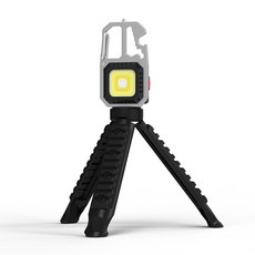 morac 모락 시그널Z 키체인 COB 휴대용 삼각대 미니 라이트 랜턴, 블랙, 1개