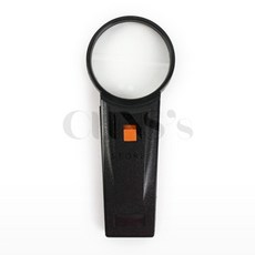 LED 조명 확대경 손잡이 돋보기 4배율 렌즈 65mm, 1개