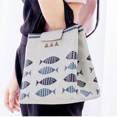 4색 1개 미니 직사각 보냉 백 보온 가방 주머니 휴대 yek+239Wn, 01.블루