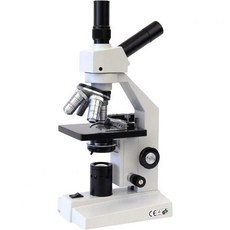 AmScope D120 MS 듀얼 뷰 컴파운드 단안 현미경 40X-1000X 배율 브라이트필드 1.25 NA 아베 콘덴서 기계식 스테이지, AmScope D120-MS 듀얼 뷰 컴파운드 단안 현