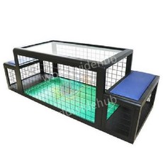 테이블 축구 게임 오락실 미니 풋살 좌식 펜션 놀이 발로만 하는, B. 블루, 1개