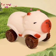 두리치 늘어나는 카피바라 자동차 수험생 직장인 스트레스 해소 Car피바라 장난감 3종 선물, 1개, 베이지, 7cm