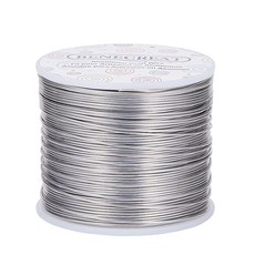 원형 알루미늄 공예 와이어 컬러 150000x1mm 손공예 제작 재료 주얼리 분재 공예품 DIY, 1롤, 짙은 회색