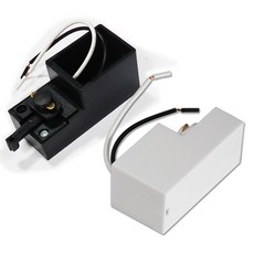 레일 중간 전원 연결 단자, 블랙, 1개