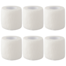 파쿠스 자가점착 탄력 압박 밴드 테이프 6p, 화이트, 6개