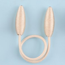 커튼 스트랩 크리에이티브 스트랩 심플 모던 라이트 럭셔리 유럽식 트위스트 음악 스트랩 원터치 핸드메이드, 베이지유광택, 옵션1, 1개