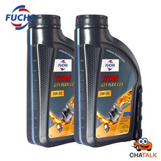 [FUCHS]훅스 타이탄 GT1 플렉스 C23 SAE 5W-30 프리미엄 합성유, 2개, 1L