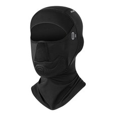 무아 냉감 턱보호 바라클라바 자외선차단 페이스마스크 오토바이 자전거 스포츠, 블랙, 1개