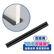 門縫擋 可剪裁 隔音 防塵 防蟲 門擋 窗擋 防灰塵 冷氣防漏條 門底堵縫條, 1個, 05.百搭黑