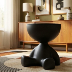 데이킨 시크릿 수납 인테리어 침대 소파 협탁, 1개, 블랙