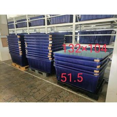布一樣批發 KB500 內外雙色海洋藍方形桶 耐酸鹼養殖桶槽 水電工程專用, 1個