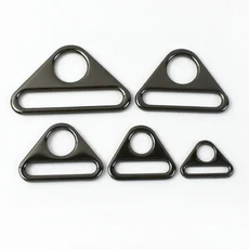 10/20Pcs Meetee 20 50mm 금속 스트랩 버클 삼각형 링 후크 가방 연결 걸쇠 비키니 클로저 액세서리, 03 GunBlack, 02 20mm 10Pcs