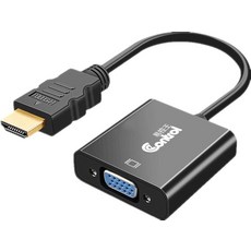 Control 易控王 HDMI轉VGA轉換器 高畫質影音傳輸 螢幕投影轉接線, 40-718, 1個, 15cm