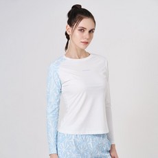 [백화점 정품] 스파이더 여성 프로웹쿨 워터 스포츠 래쉬가드 레귤러 핏 SPKMCNRL371WOWH