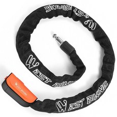 시그니처베이지 자전거 킥보드 열쇠키 섬유 스틸 자물쇠 YPZ097, 1개, 오렌지