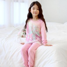 산리오캐릭터즈 여아 뽀얀 피치기모 내복 PK