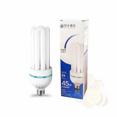 고와트 삼파장 EL 형광램프 45W 주광색E26 화장실등